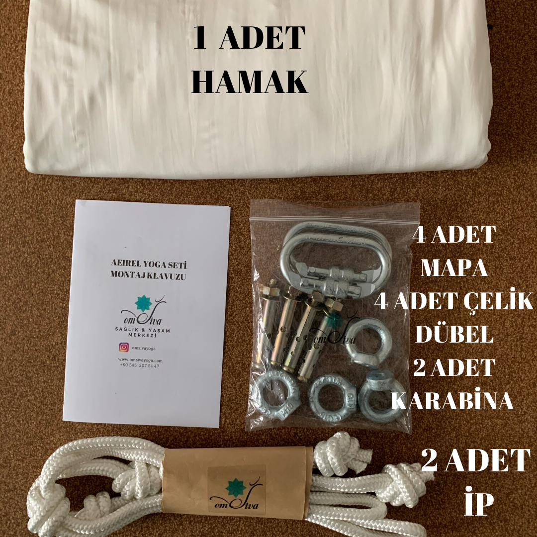 OmSiva Yoga Hamak Seti ( Yoga Hamağı)