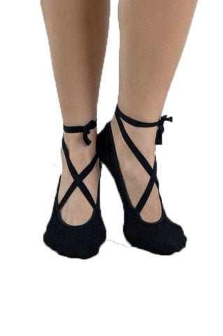 OmSiva Yoga Çorabı Siyah Lotus  35/39