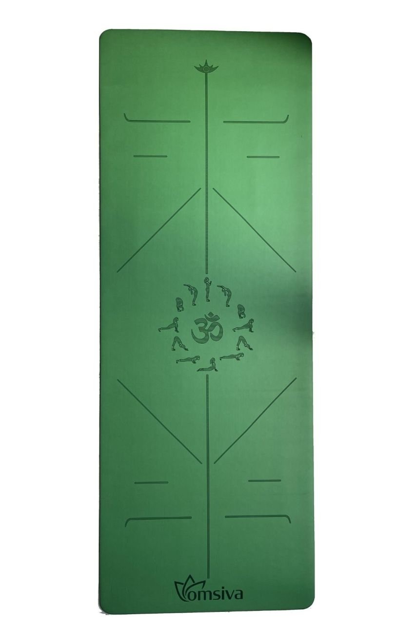 OmSiva Yoga Matı 5 Mm Pu- Rubber Suryanamaskar